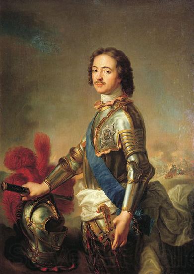 Jean Marc Nattier Portrait of Peter I of Russia Norge oil painting art